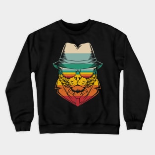 Retro Undercover Cat Crewneck Sweatshirt